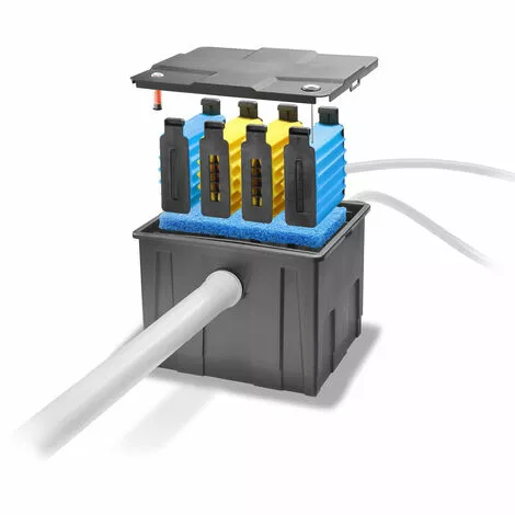 Nouveau ? Kit Filtre Solaire Pour Bassin 100/2500 Avec Batterie Rechargeable Filtre Externe Bassin De Jardin Esotec 101078 ? – Image 4