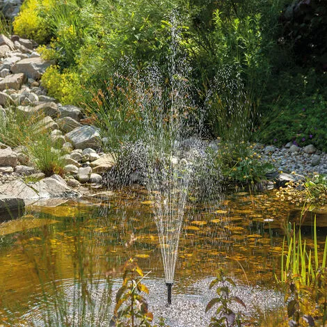 De gros ⭐ Pompe Solaire De Bassin 25W 630l / H Batterie + LED Pompe Solaire De Bassin Jardin Esotec 101925 ⭐ – Image 2