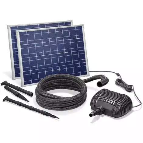 Meilleur prix ? Pompe Solaire De Cours Deau 70W 3400l / H Pompe Solaire Cascade Pompe étang Esotec 101966 ?