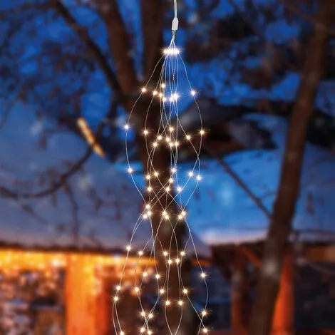 Sortie ? ESOTEC Lot De Lumière Solaire 100 LED Guirlandes Blanches Chaudes Fête Du Jardin Solaire 102178 ✔️