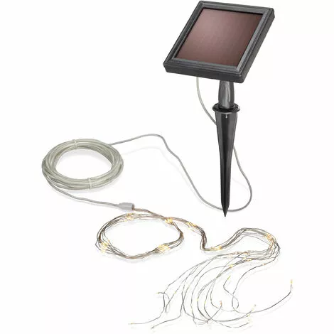 Sortie ? ESOTEC Lot De Lumière Solaire 100 LED Guirlandes Blanches Chaudes Fête Du Jardin Solaire 102178 ✔️ – Image 2