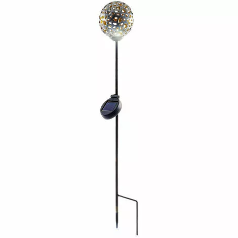 Remise ? Boule De Jardin Solaire Boule Blanc Chaud Décoration De Jardin LED Lumière Solaire Esotec 102385 ? â Image 2