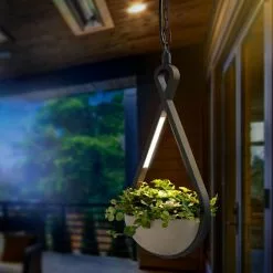 Les meilleures critiques de ? Lampe à Suspension LED Avec Pot De Fleurs Suspension Lampe Extérieure Extérieure Esotec 201205 â€ïž
