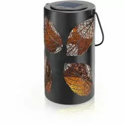 Vente flash ? Lampe Solaire Laurelia En Métal, Lampe Solaire De Jardin LED Blanc Chaud, Esotec 102323 ?