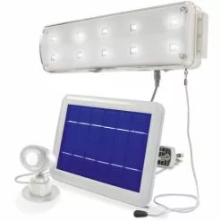 Meilleure affaire ? Kit Déclairage Solaire Avec Lampe Murale à Détecteur De Mouvement, Lampe Solaire Esotec 102091 ✔️