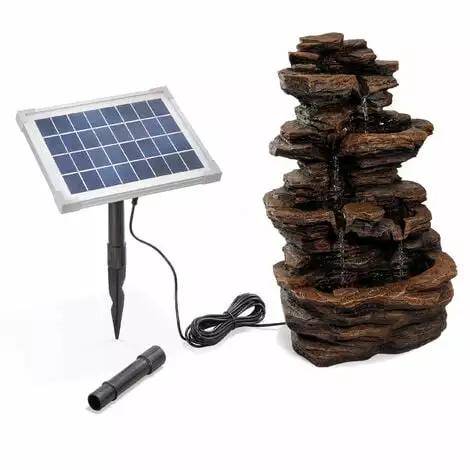 Promo âš ESOTEC Fontaine De Jardin Solaire Fontaine Solaire Cascade Déco 101313 ? â Image 2