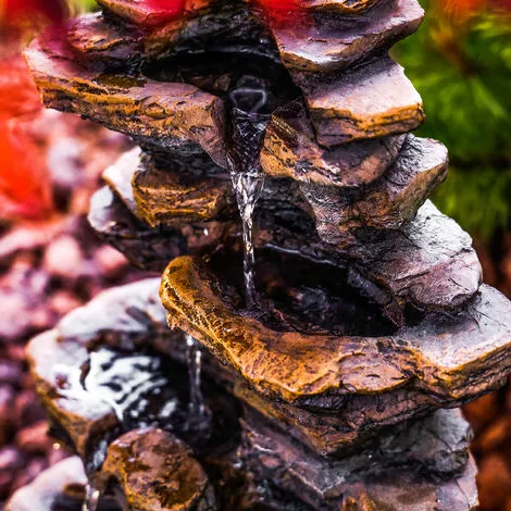 Remise ? ESOTEC Fontaine De Jardin Fontaine Cascade Fontaine Décorative Déco Fontaine Dintérieur 230V 101455 ? â Image 4