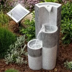 Nouveau ? ESOTEC Fontaine De Jardin Solaire Fontaine De Batterie De Fontaine Deau Fontaine Solaire En Cascade 101315 ?