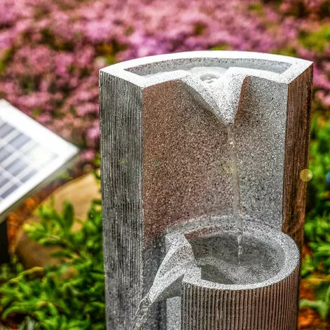 Nouveau ? ESOTEC Fontaine De Jardin Solaire Fontaine De Batterie De Fontaine Deau Fontaine Solaire En Cascade 101315 ? â Image 3