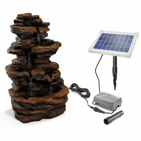 Tout neuf ✔️ ESOTEC Fontaine De Jardin Solaire Fontaine De Batterie De Fontaine Deau Fontaine Solaire En Cascade 101316 ? – Image 2